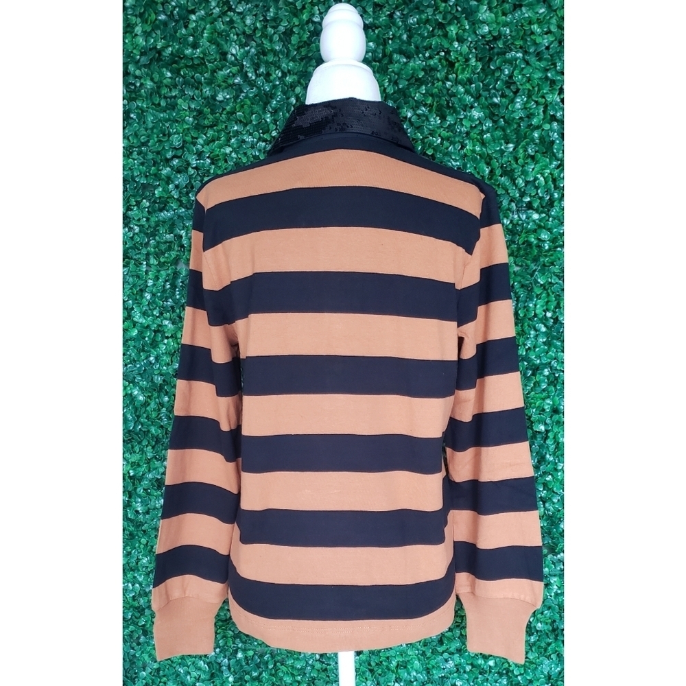 30. J.Crew Striped sequin rugby shirt - Picture 5 of 6